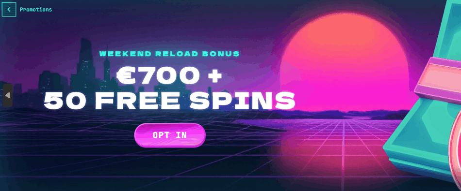 Weekend reload C$600 + 50 FS